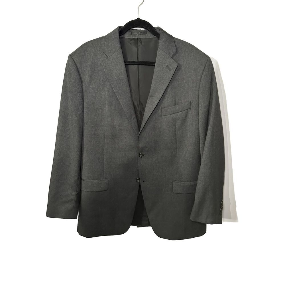 Vintage Ralph‎ Lauren Blazer Jacket 44R 100% Wool Mens 2-Button Mens Sport FLAW